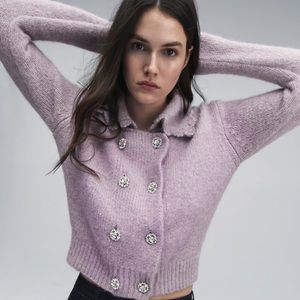 ZARA Jewel Button Jacket